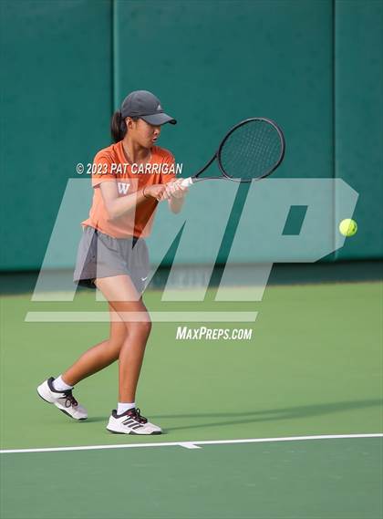 Thumbnail 3 in Round Rock Westwood vs Memorial (UIL 6A Team Tennis Final) photogallery.