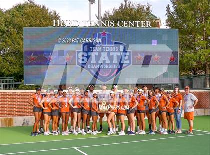 Thumbnail 2 in Round Rock Westwood vs Memorial (UIL 6A Team Tennis Final) photogallery.