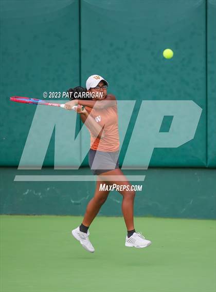 Thumbnail 2 in Round Rock Westwood vs Memorial (UIL 6A Team Tennis Final) photogallery.