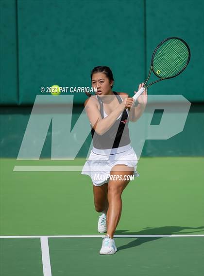 Thumbnail 2 in Round Rock Westwood vs Memorial (UIL 6A Team Tennis Final) photogallery.