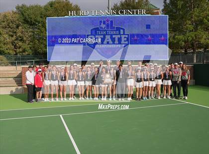 Thumbnail 1 in Round Rock Westwood vs Memorial (UIL 6A Team Tennis Final) photogallery.
