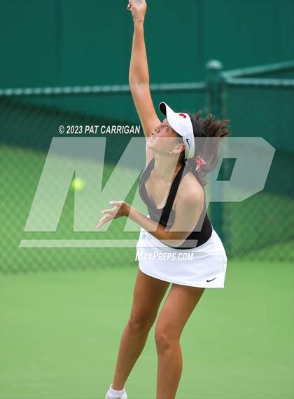 Thumbnail 3 in Round Rock Westwood vs Memorial (UIL 6A Team Tennis Final) photogallery.