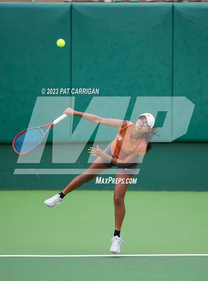 Thumbnail 3 in Round Rock Westwood vs Memorial (UIL 6A Team Tennis Final) photogallery.