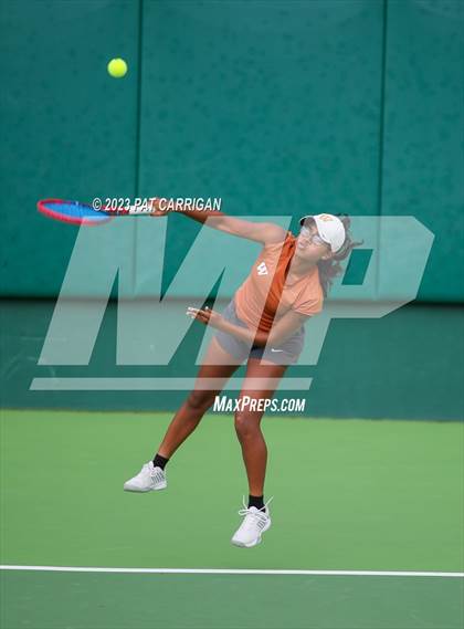 Thumbnail 3 in Round Rock Westwood vs Memorial (UIL 6A Team Tennis Final) photogallery.