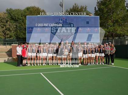Thumbnail 1 in Round Rock Westwood vs Memorial (UIL 6A Team Tennis Final) photogallery.