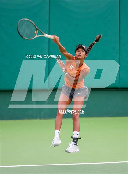 Thumbnail 2 in Round Rock Westwood vs Memorial (UIL 6A Team Tennis Final) photogallery.