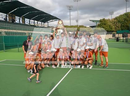 Thumbnail 2 in Round Rock Westwood vs Memorial (UIL 6A Team Tennis Final) photogallery.