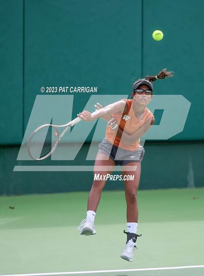 Thumbnail 1 in Round Rock Westwood vs Memorial (UIL 6A Team Tennis Final) photogallery.