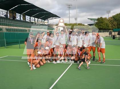 Thumbnail 2 in Round Rock Westwood vs Memorial (UIL 6A Team Tennis Final) photogallery.