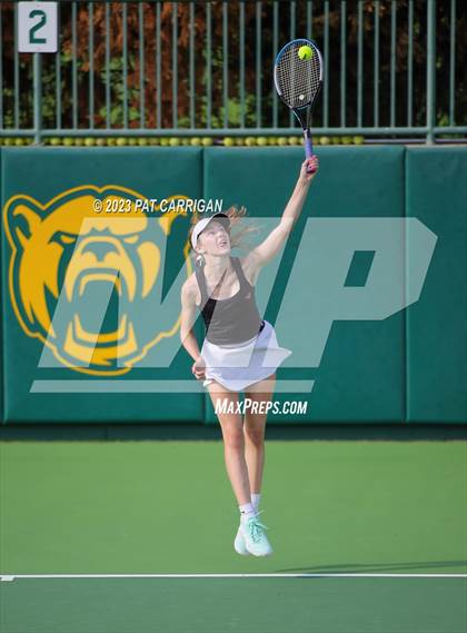 Thumbnail 2 in Round Rock Westwood vs Memorial (UIL 6A Team Tennis Final) photogallery.