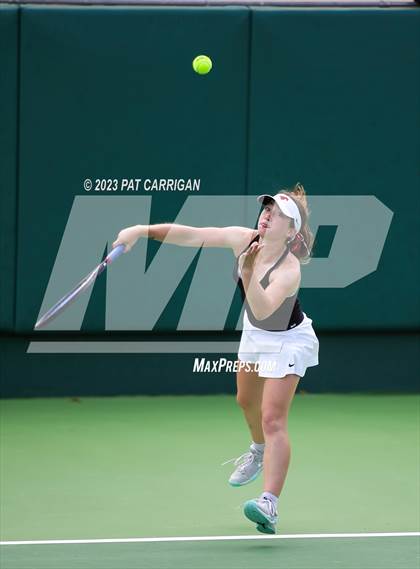 Thumbnail 3 in Round Rock Westwood vs Memorial (UIL 6A Team Tennis Final) photogallery.