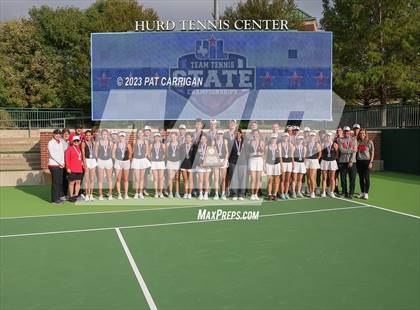 Thumbnail 2 in Round Rock Westwood vs Memorial (UIL 6A Team Tennis Final) photogallery.