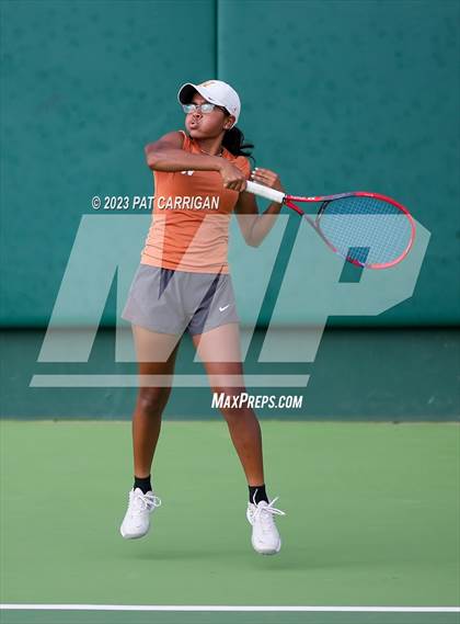 Thumbnail 2 in Round Rock Westwood vs Memorial (UIL 6A Team Tennis Final) photogallery.