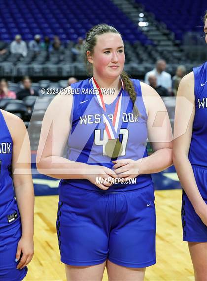 Thumbnail 1 in Newcastle vs. Westbrook (UIL 1A Basketball Semifinal Medal Ceremony) photogallery.