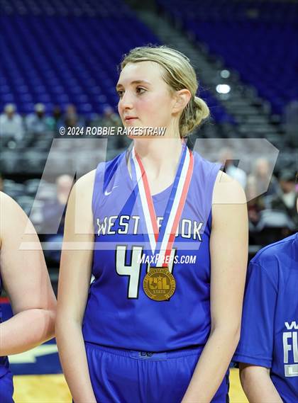 Thumbnail 1 in Newcastle vs. Westbrook (UIL 1A Basketball Semifinal Medal Ceremony) photogallery.