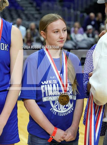 Thumbnail 3 in Newcastle vs. Westbrook (UIL 1A Basketball Semifinal Medal Ceremony) photogallery.