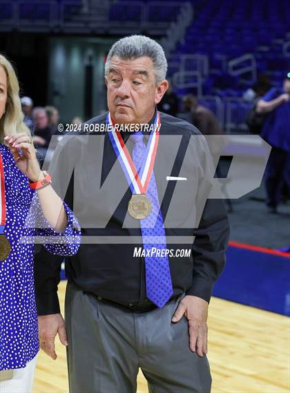 Thumbnail 3 in Newcastle vs. Westbrook (UIL 1A Basketball Semifinal Medal Ceremony) photogallery.