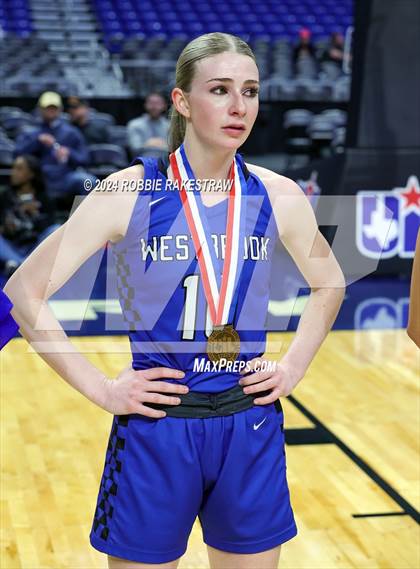 Thumbnail 3 in Newcastle vs. Westbrook (UIL 1A Basketball Semifinal Medal Ceremony) photogallery.