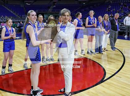 Thumbnail 1 in Newcastle vs. Westbrook (UIL 1A Basketball Semifinal Medal Ceremony) photogallery.