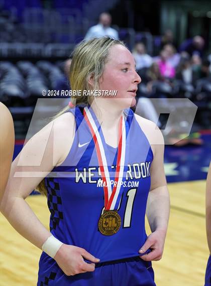 Thumbnail 1 in Newcastle vs. Westbrook (UIL 1A Basketball Semifinal Medal Ceremony) photogallery.