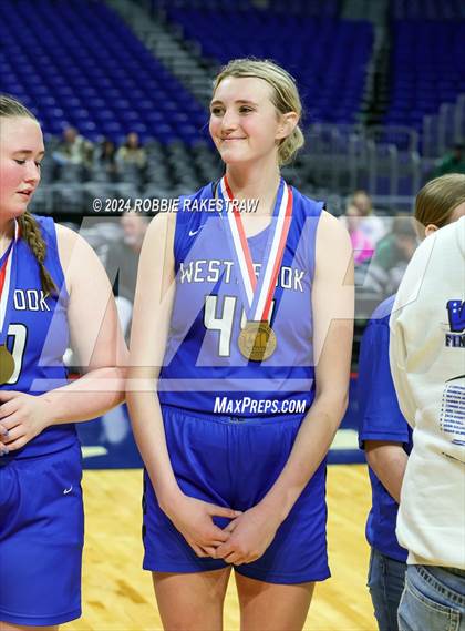 Thumbnail 2 in Newcastle vs. Westbrook (UIL 1A Basketball Semifinal Medal Ceremony) photogallery.