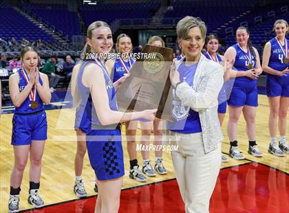 Thumbnail 2 in Newcastle vs. Westbrook (UIL 1A Basketball Semifinal Medal Ceremony) photogallery.