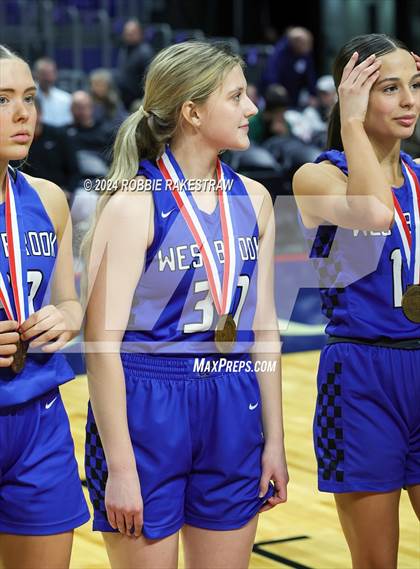Thumbnail 3 in Newcastle vs. Westbrook (UIL 1A Basketball Semifinal Medal Ceremony) photogallery.