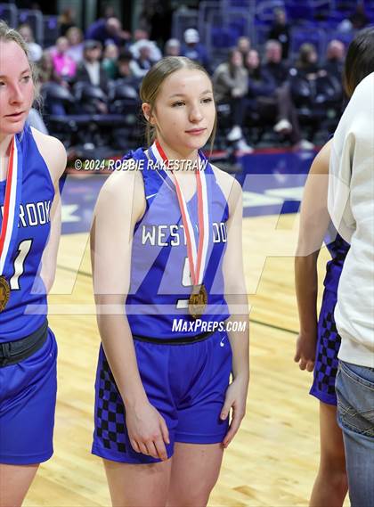 Thumbnail 3 in Newcastle vs. Westbrook (UIL 1A Basketball Semifinal Medal Ceremony) photogallery.