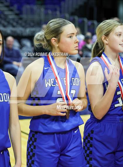 Thumbnail 1 in Newcastle vs. Westbrook (UIL 1A Basketball Semifinal Medal Ceremony) photogallery.