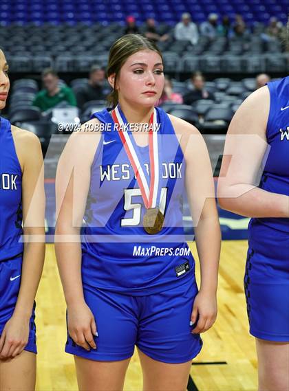 Thumbnail 2 in Newcastle vs. Westbrook (UIL 1A Basketball Semifinal Medal Ceremony) photogallery.