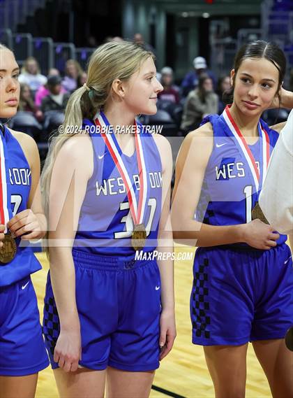 Thumbnail 2 in Newcastle vs. Westbrook (UIL 1A Basketball Semifinal Medal Ceremony) photogallery.