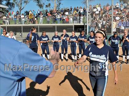 Thumbnail 2 in La Mirada vs. Camarillo (CIF SS D2 Final) photogallery.