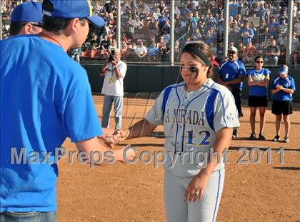 Thumbnail 2 in La Mirada vs. Camarillo (CIF SS D2 Final) photogallery.
