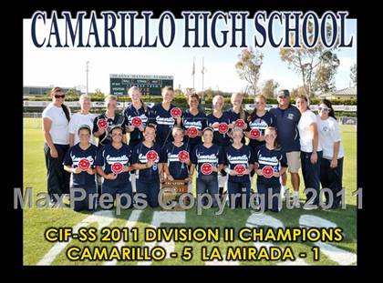Thumbnail 2 in La Mirada vs. Camarillo (CIF SS D2 Final) photogallery.