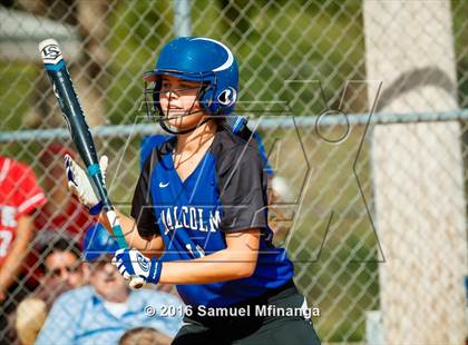 Thumbnail 2 in Malcolm vs. Lincoln East (Lincoln Public Schools Softball Classic) photogallery.
