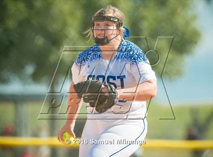 Thumbnail 2 in Malcolm vs. Lincoln East (Lincoln Public Schools Softball Classic) photogallery.