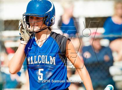 Thumbnail 1 in Malcolm vs. Lincoln East (Lincoln Public Schools Softball Classic) photogallery.