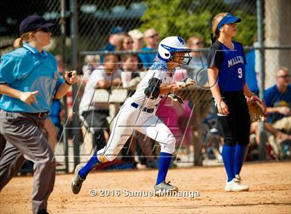 Thumbnail 2 in Malcolm vs. Lincoln East (Lincoln Public Schools Softball Classic) photogallery.