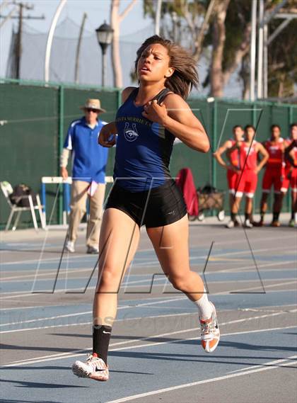 Thumbnail 2 in CIF SS Masters Track and Field (Girls Running Events) photogallery.