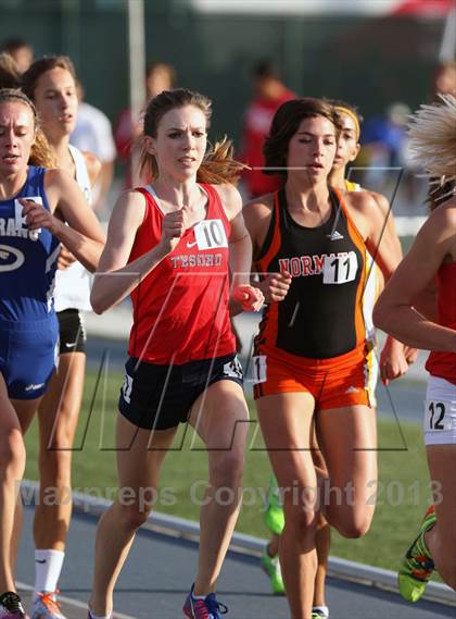 Thumbnail 2 in CIF SS Masters Track and Field (Girls Running Events) photogallery.