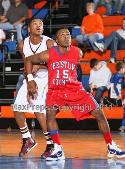 Thumbnail 1 in Christian County vs. Melrose (Marshall County Hoopfest) photogallery.