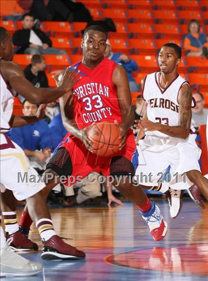 Thumbnail 1 in Christian County vs. Melrose (Marshall County Hoopfest) photogallery.