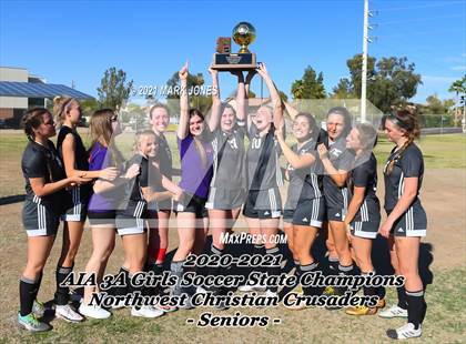 Thumbnail 3 in Northwest Christian vs. Scottsdale Christian Academy (AIA 3A Final - Awards) photogallery.