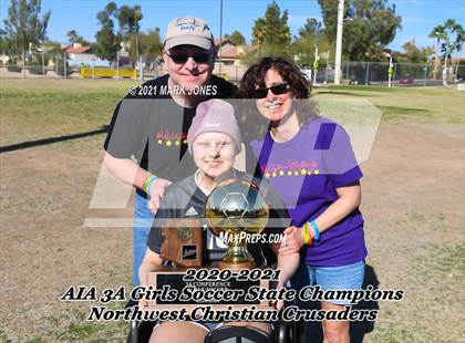 Thumbnail 2 in Northwest Christian vs. Scottsdale Christian Academy (AIA 3A Final - Awards) photogallery.