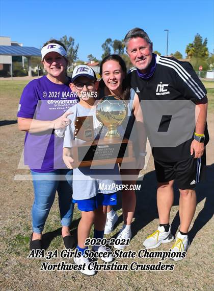Thumbnail 1 in Northwest Christian vs. Scottsdale Christian Academy (AIA 3A Final - Awards) photogallery.