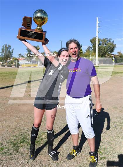 Thumbnail 1 in Northwest Christian vs. Scottsdale Christian Academy (AIA 3A Final - Awards) photogallery.