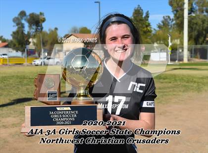 Thumbnail 1 in Northwest Christian vs. Scottsdale Christian Academy (AIA 3A Final - Awards) photogallery.