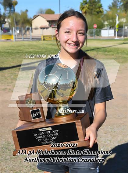 Thumbnail 3 in Northwest Christian vs. Scottsdale Christian Academy (AIA 3A Final - Awards) photogallery.