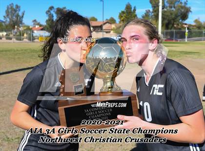 Thumbnail 2 in Northwest Christian vs. Scottsdale Christian Academy (AIA 3A Final - Awards) photogallery.