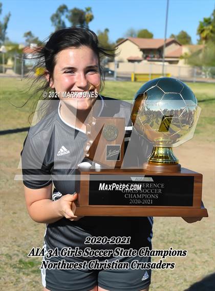 Thumbnail 2 in Northwest Christian vs. Scottsdale Christian Academy (AIA 3A Final - Awards) photogallery.